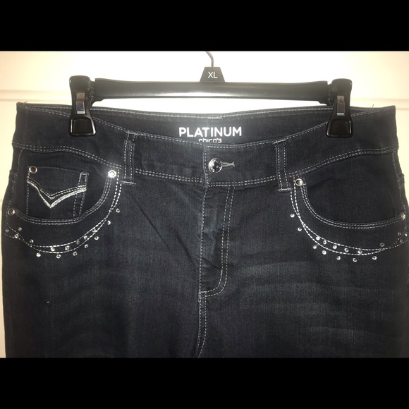 Chicos Bling Jeans, size 1=Medium - Picture 4 of 8